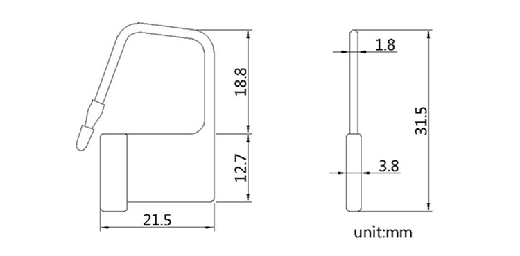  padlock seal CAD