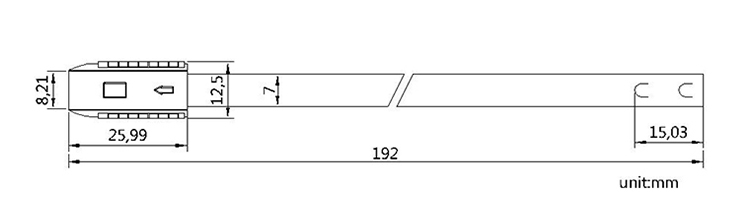 metal strap seal CAD